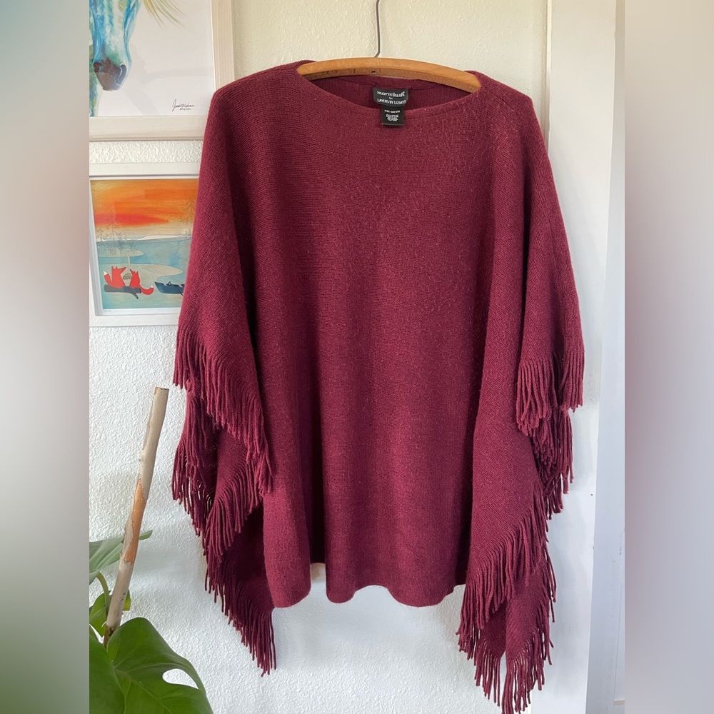 Super Soft Fringed Poncho